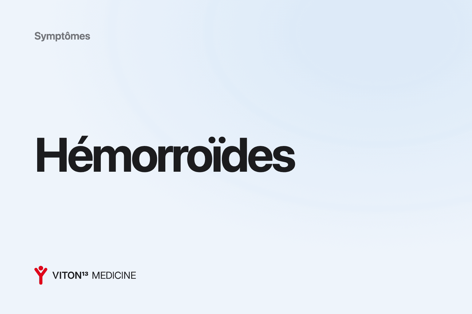 Couverture : Hémorroïdes sur fond de couleur