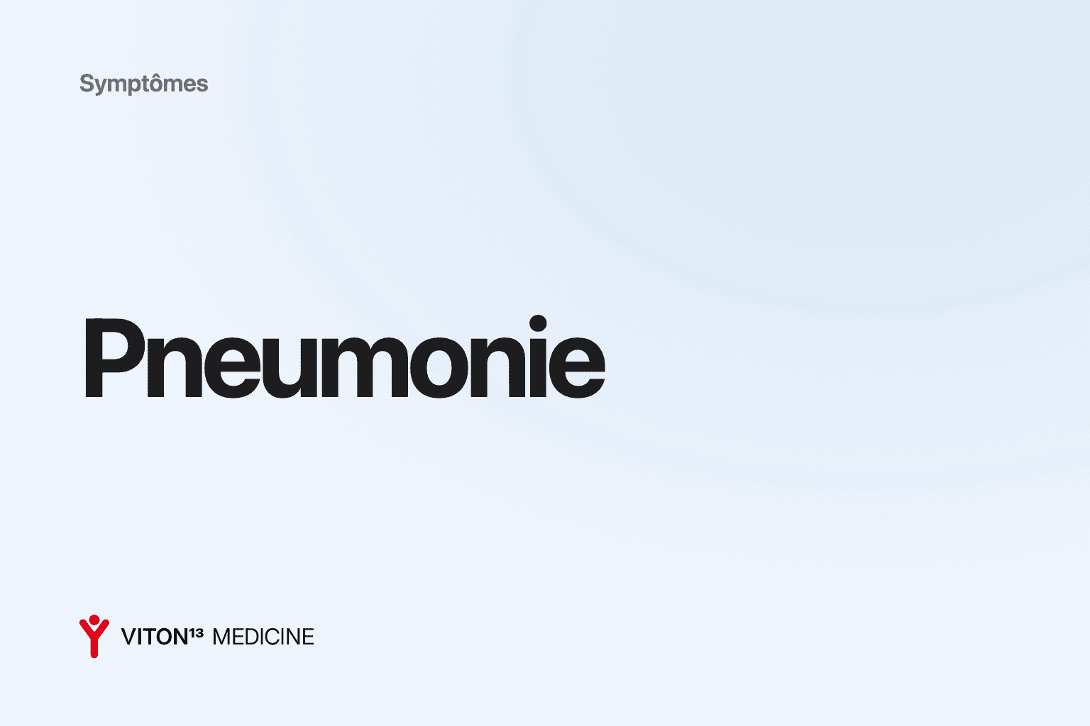 Couverture : Pneumonie sur fond de couleur
