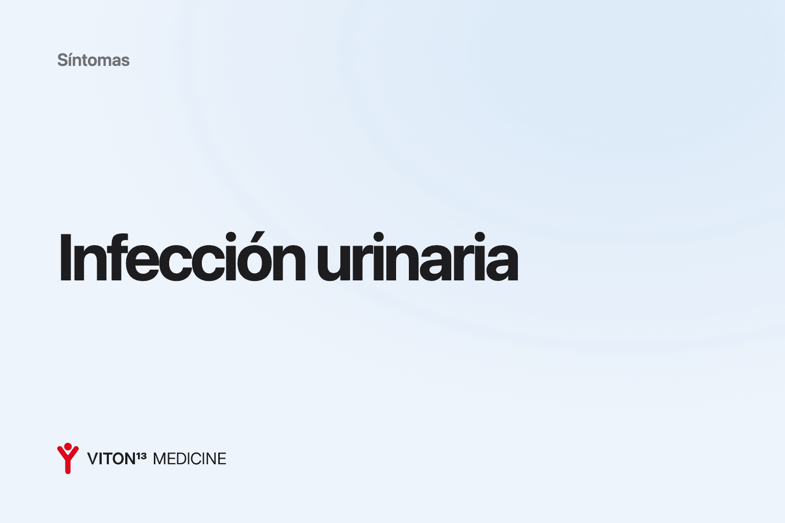Portada: Infección urinaria sobre fondo de color