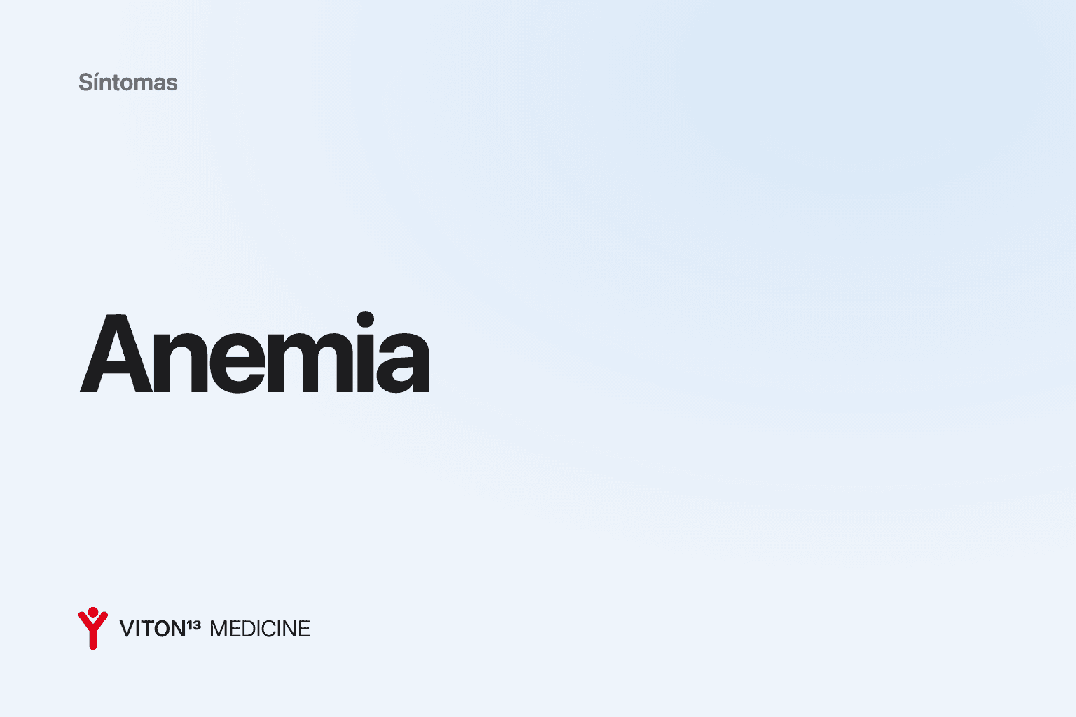 Portada: Anemia sobre fondo de color